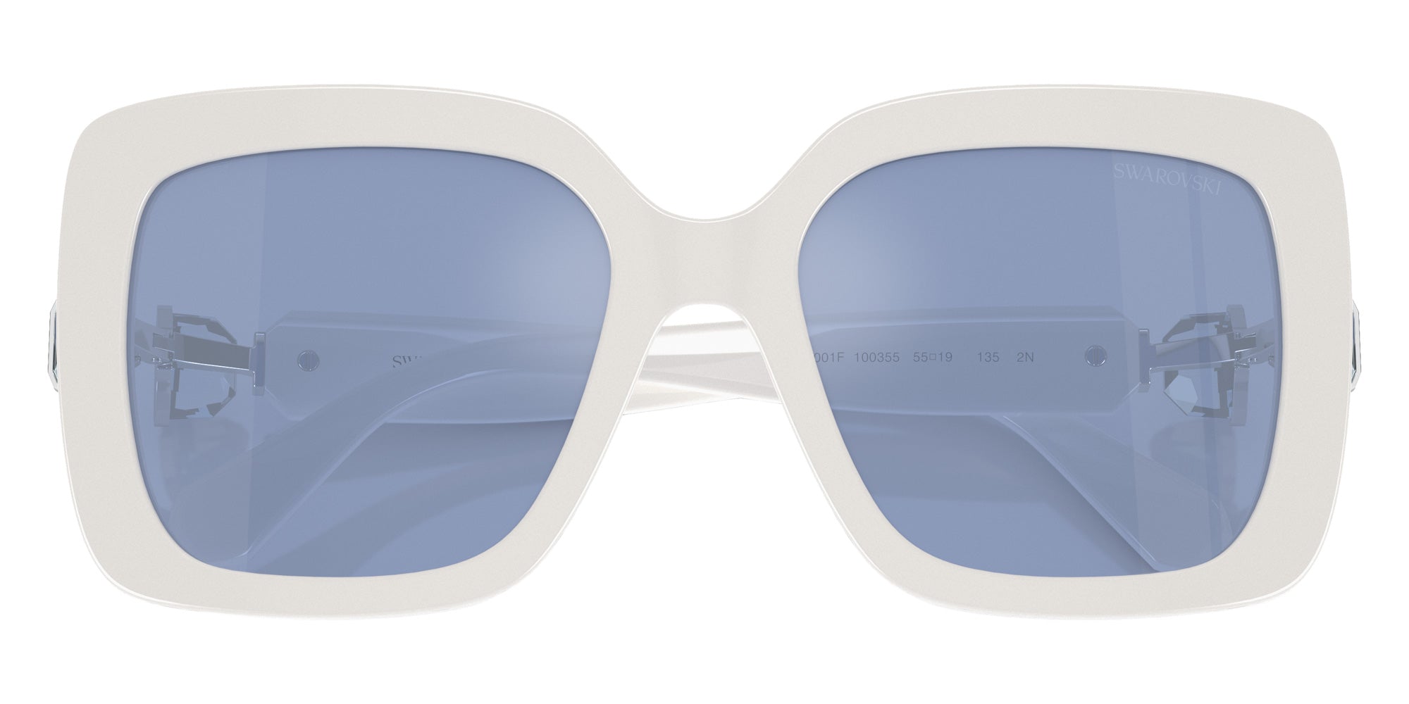 Swarovski SK6001F 100355 55 - White / Light Blue Mirrored Silver #id:sk6001f100355_s:104120