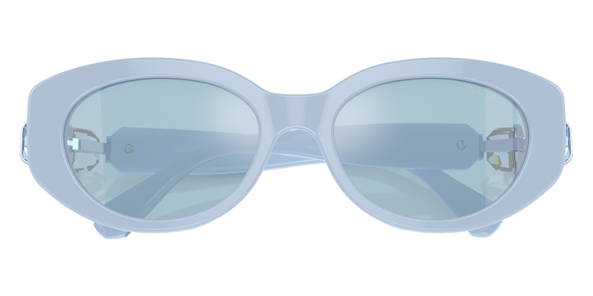 Swarovski SK6002 1006N1 53 - Light Blue / Light Blue Mirrored Silver #id:sk60021006n1_s:108120
