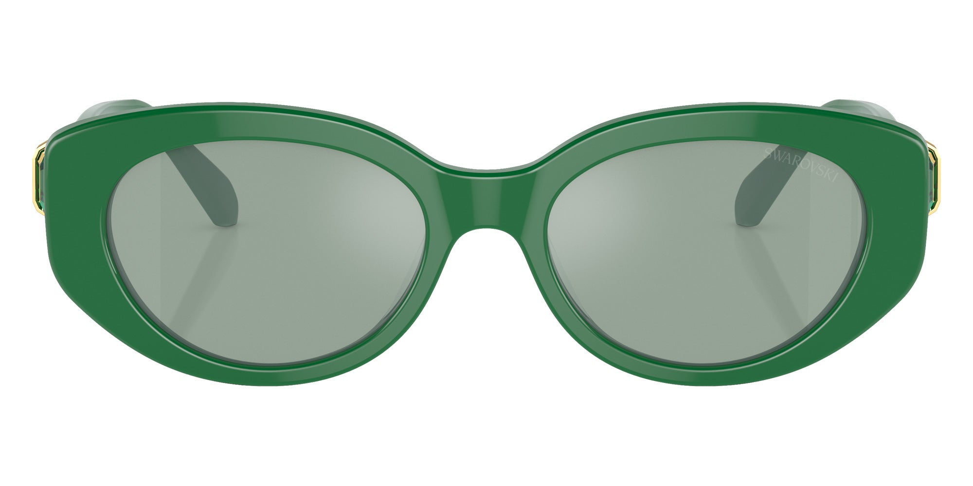 Swarovski SK6002 10079C 53 - Dark Green / Azure Internal Mirrored Silver #id:sk600210079c_s:110100