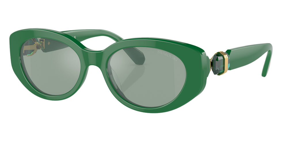 Swarovski SK6002 10079C 53 - Dark Green / Azure Internal Mirrored Silver #id:sk600210079c_s:110105