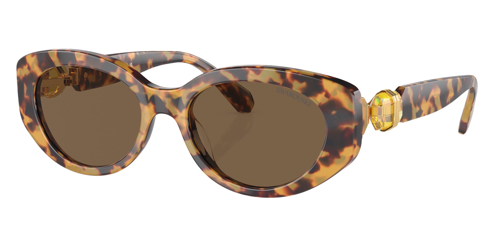 Swarovski SK6002 104073 53 - Light Havana / Dark Brown #id:sk6002104073_s:116105