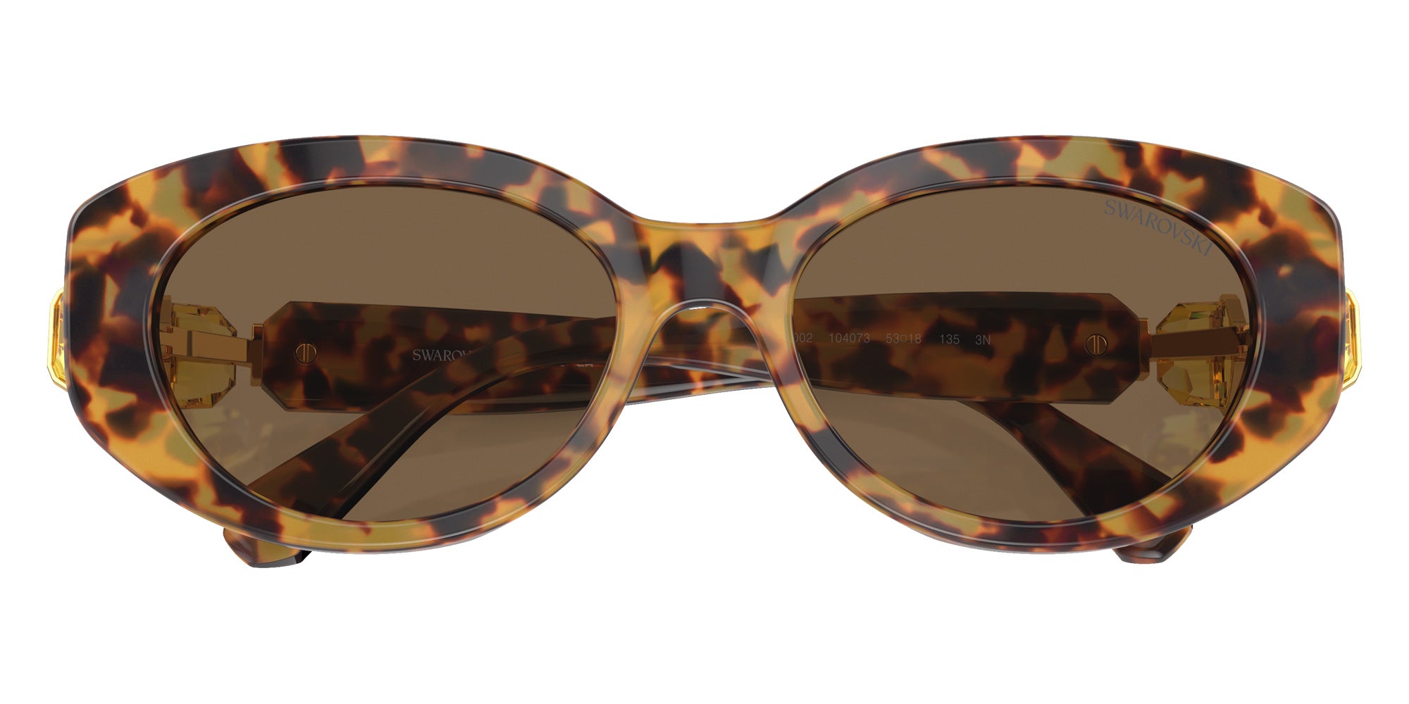 Swarovski SK6002 104073 53 - Light Havana / Dark Brown #id:sk6002104073_s:116120