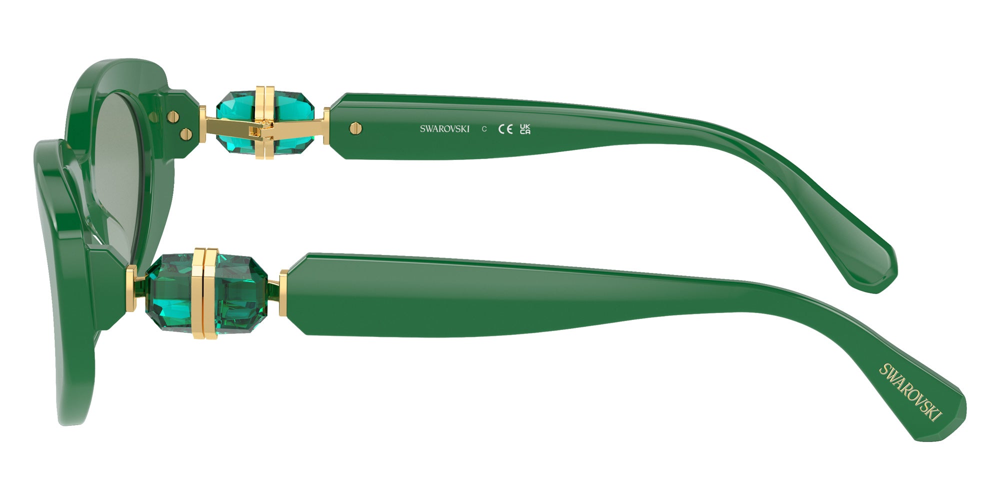Swarovski SK6002F 10079C 54 - Dark Green / Azure Internal Mirrored Silver #id:sk6002f10079c_s:104110