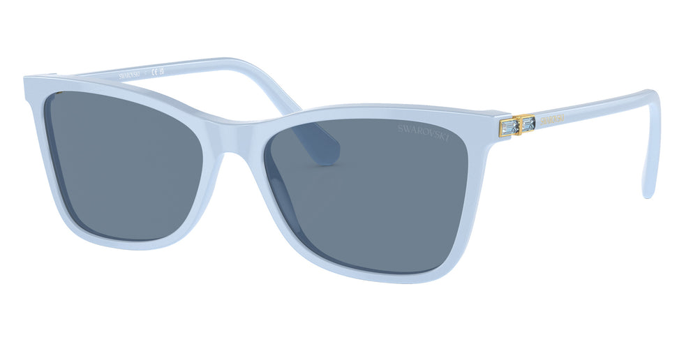 Swarovski SK6004F 10061U 56 - Clear Blue / Light Blue Mirrored Silver Int #id:sk6004f10061u_s:100105