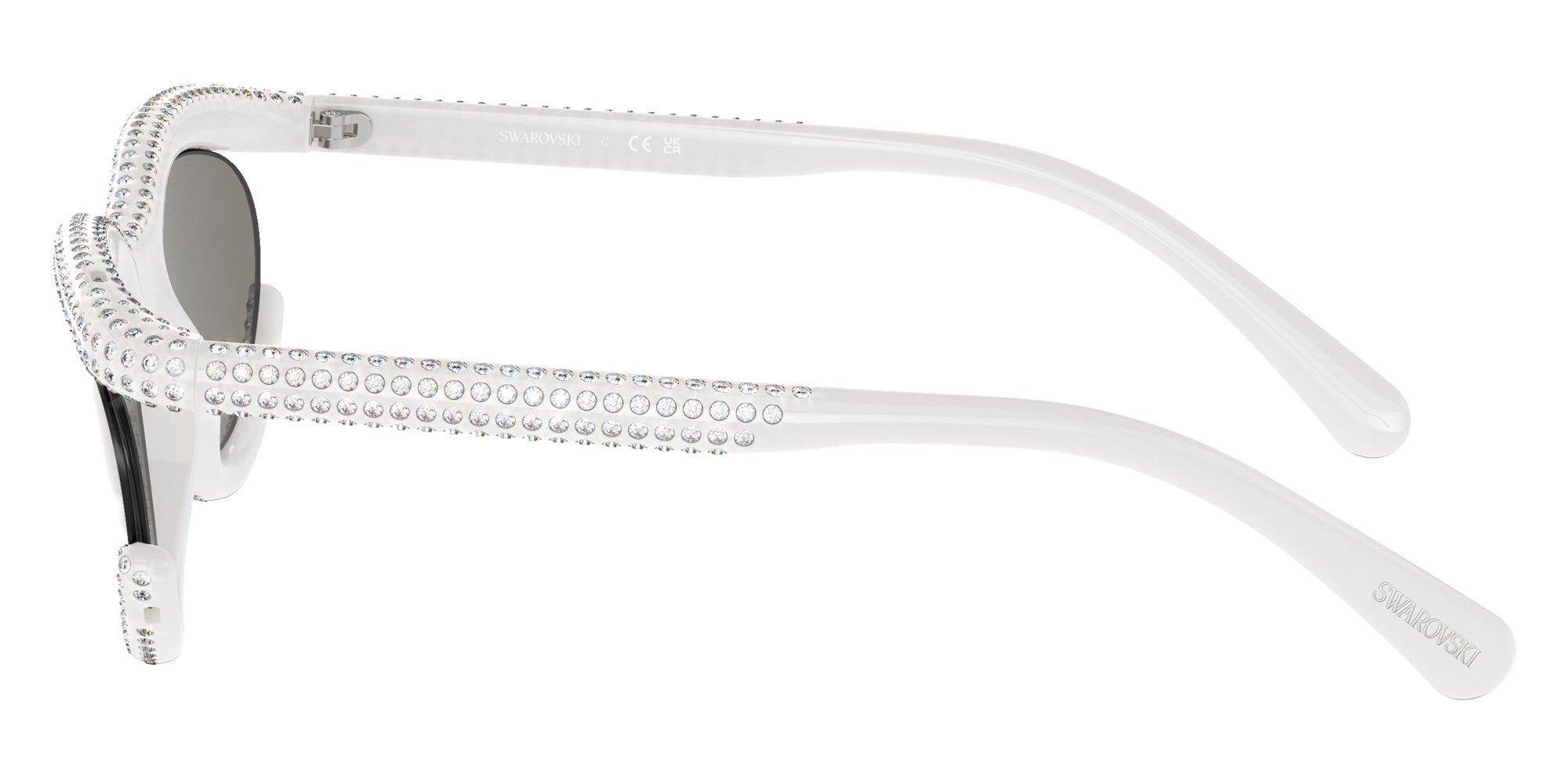 Swarovski SK6006 10336G 54 - Milky White / Light Gray Mirrored Silver #id:sk600610336g_s:104110