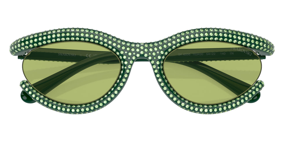 Swarovski SK6006 103430 54 - Green / Light Green Flash Silver Mirrored #id:sk6006103430_s:106120
