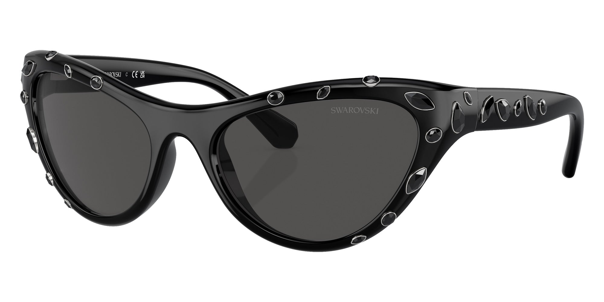 Swarovski SK6007 100187 57 - Black / Dark Gray #id:sk6007100187_s:100105