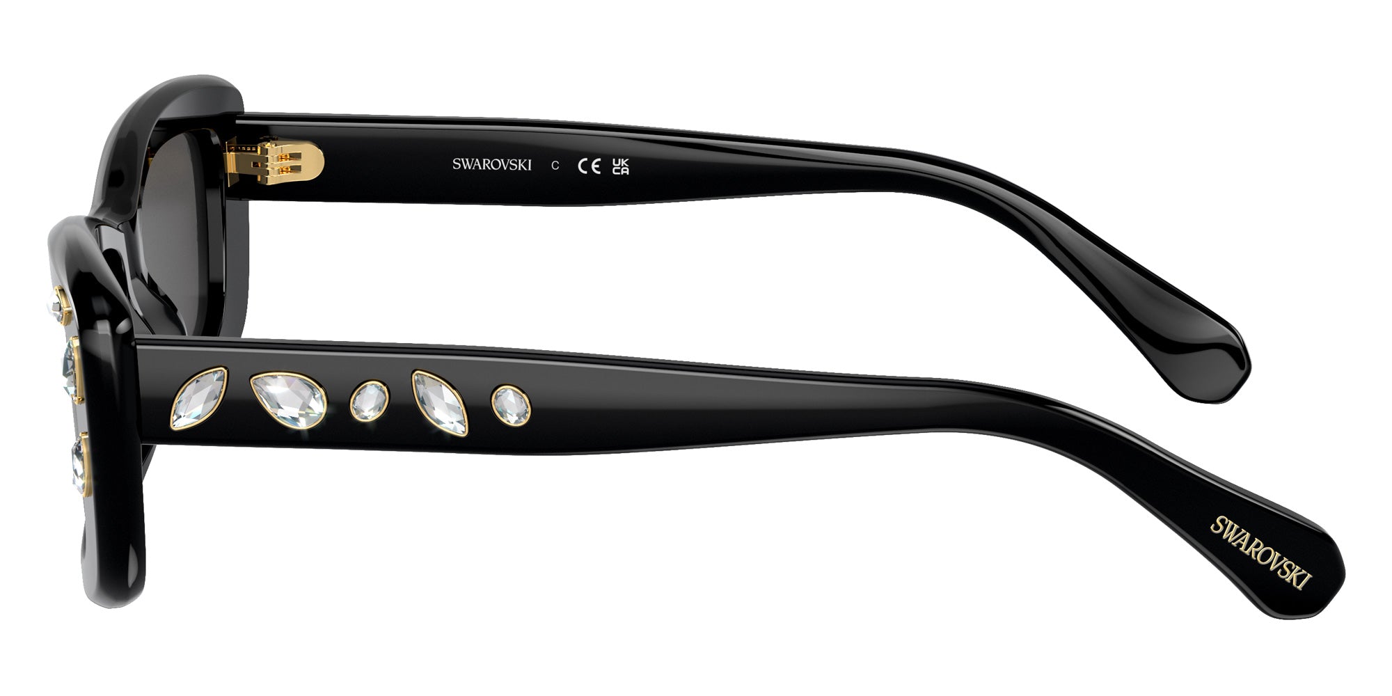 Swarovski SK6008 100187 54 - Black / Dark Gray #id:sk6008100187_s:100110
