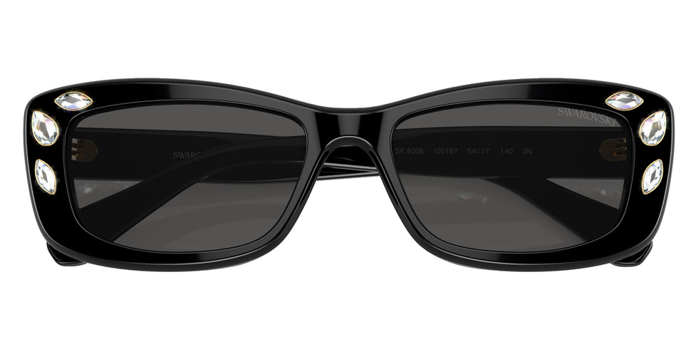 Swarovski SK6008 100187 54 - Black / Dark Gray #id:sk6008100187_s:100120