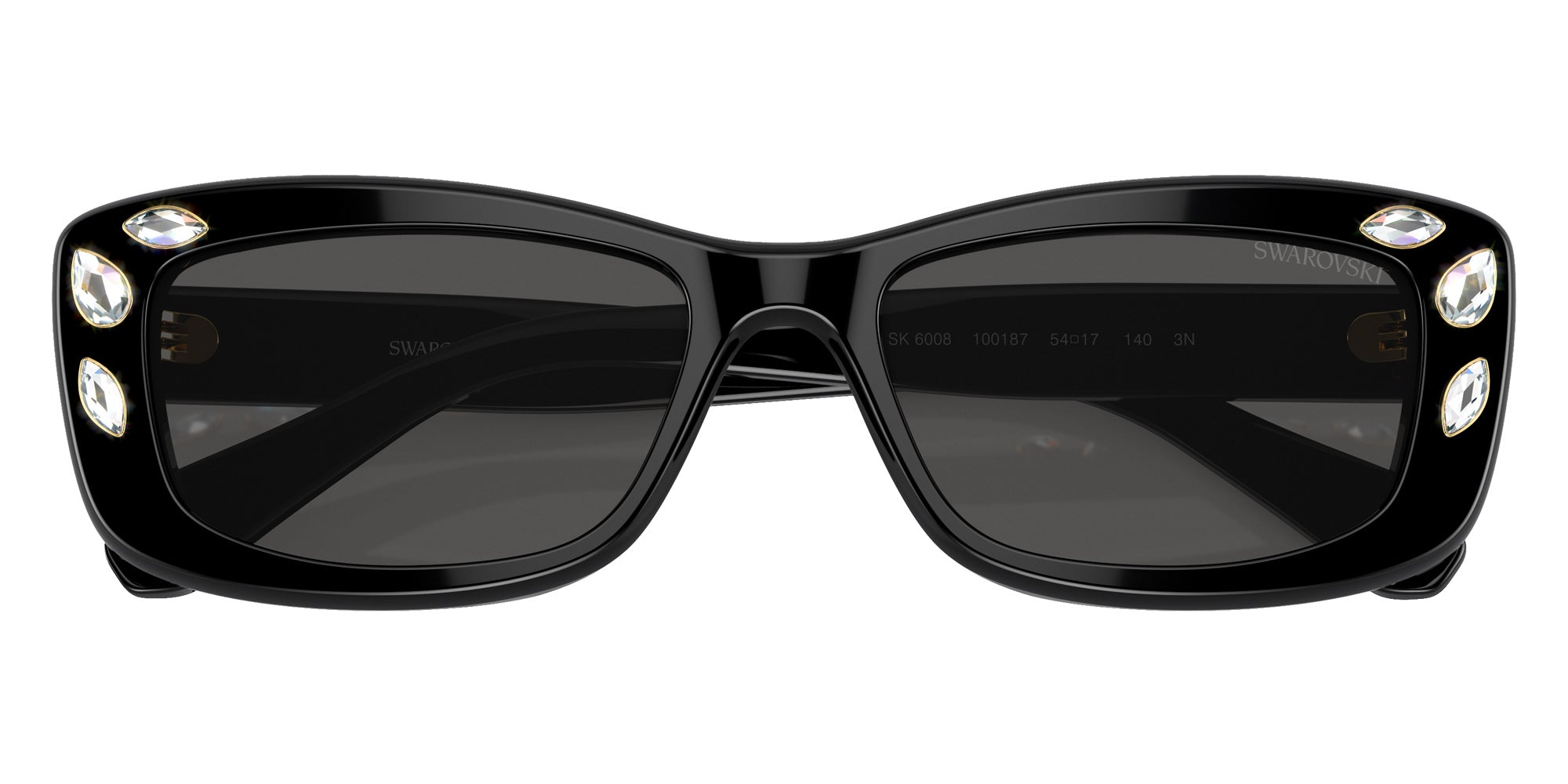 Swarovski SK6008 100187 54 - Black / Dark Gray #id:sk6008100187_s:100120