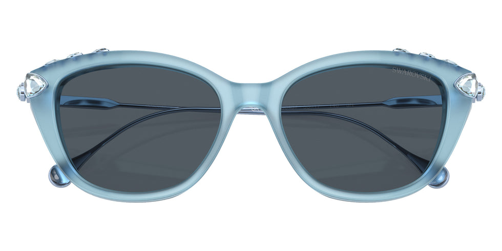 Swarovski SK6010 200487 53 - Opal Light Blue / Dark Gray #id:sk6010200487_s:110120