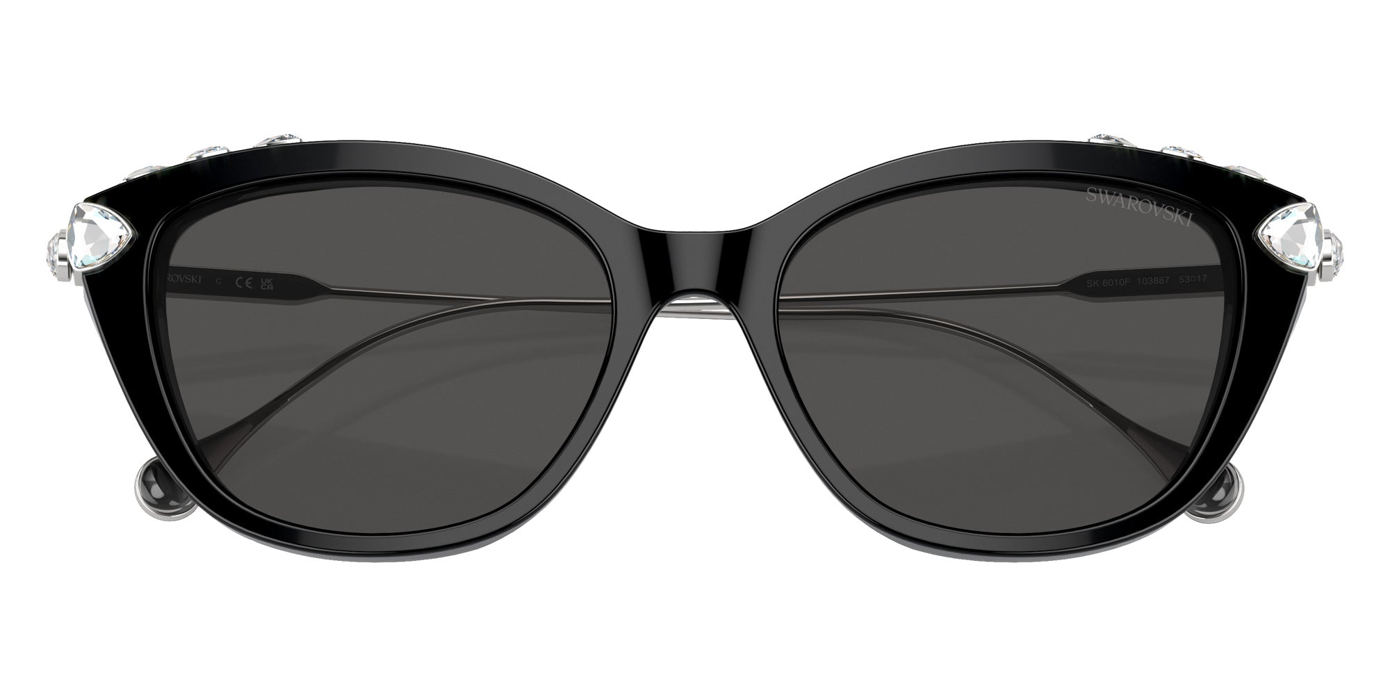 Swarovski SK6010F 103887 55 - Black / Dark Gray #id:sk6010f103887_s:100120