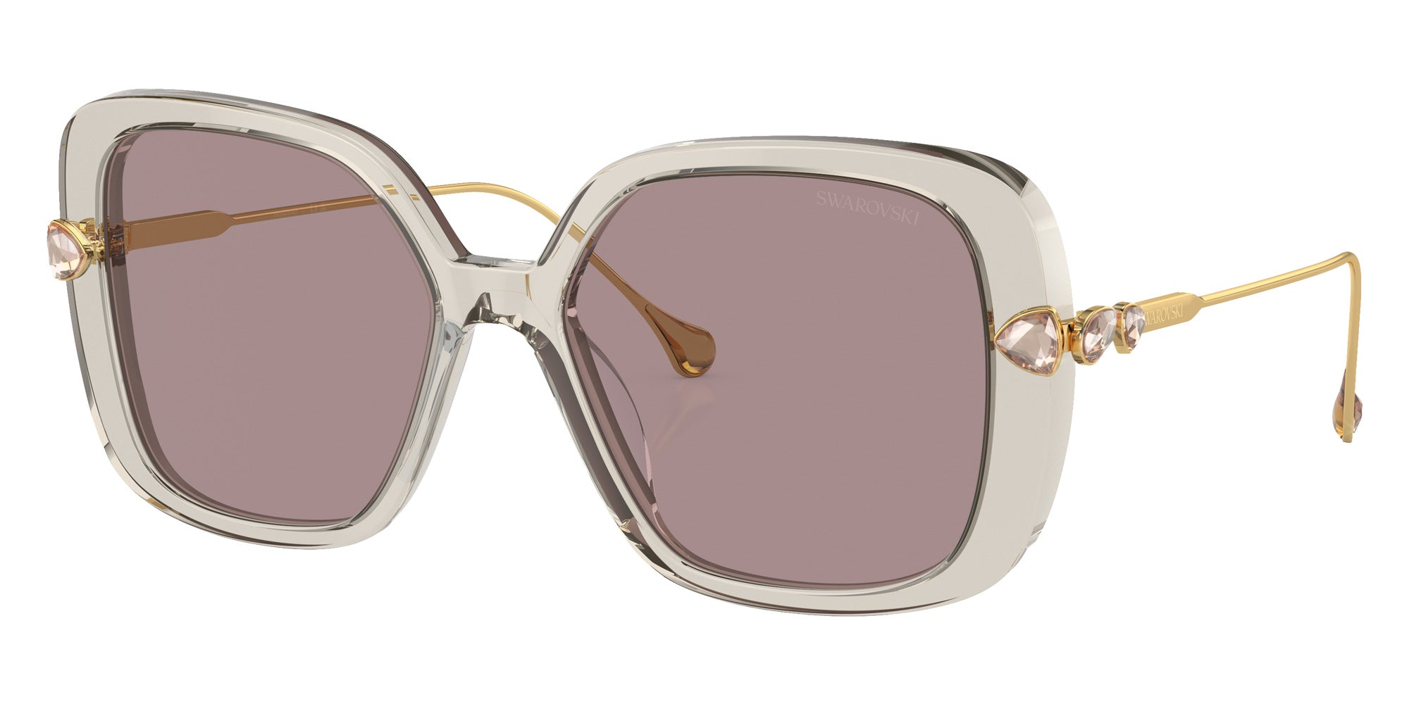 Swarovski SK6011 3003LA 55 - Transparent Light Brown / Violet #id:sk60113003la_s:110105