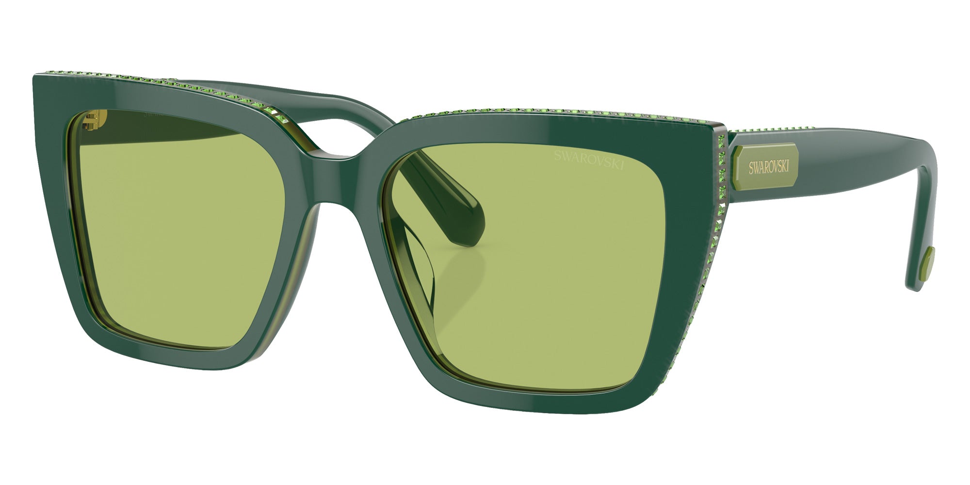 Swarovski SK6013 101730 54 - Green / Light Green Flash Silver Mirrored #id:sk6013101730_s:104105