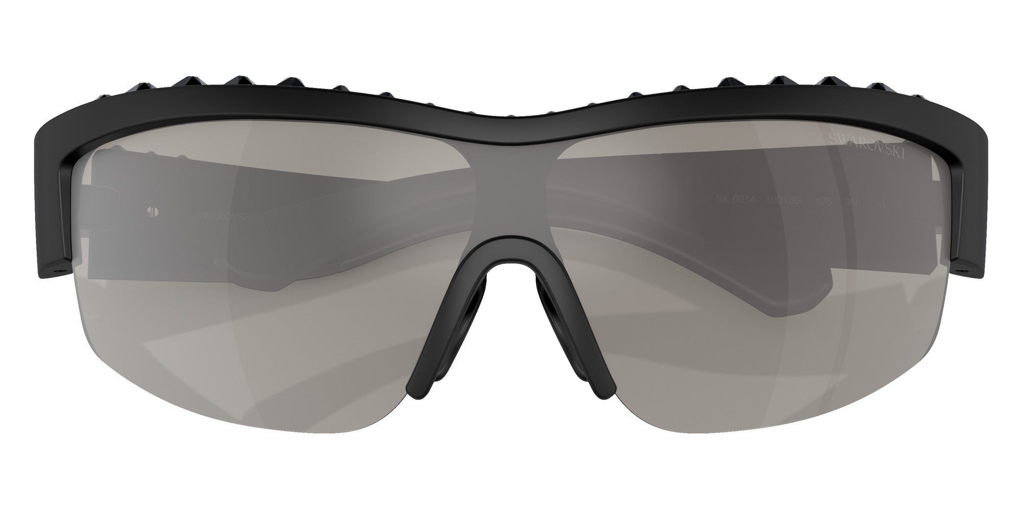 Swarovski SK6014 10016G 138 - Matte Black / Light Gray Mirrored Silver #id:sk601410016g_s:100120