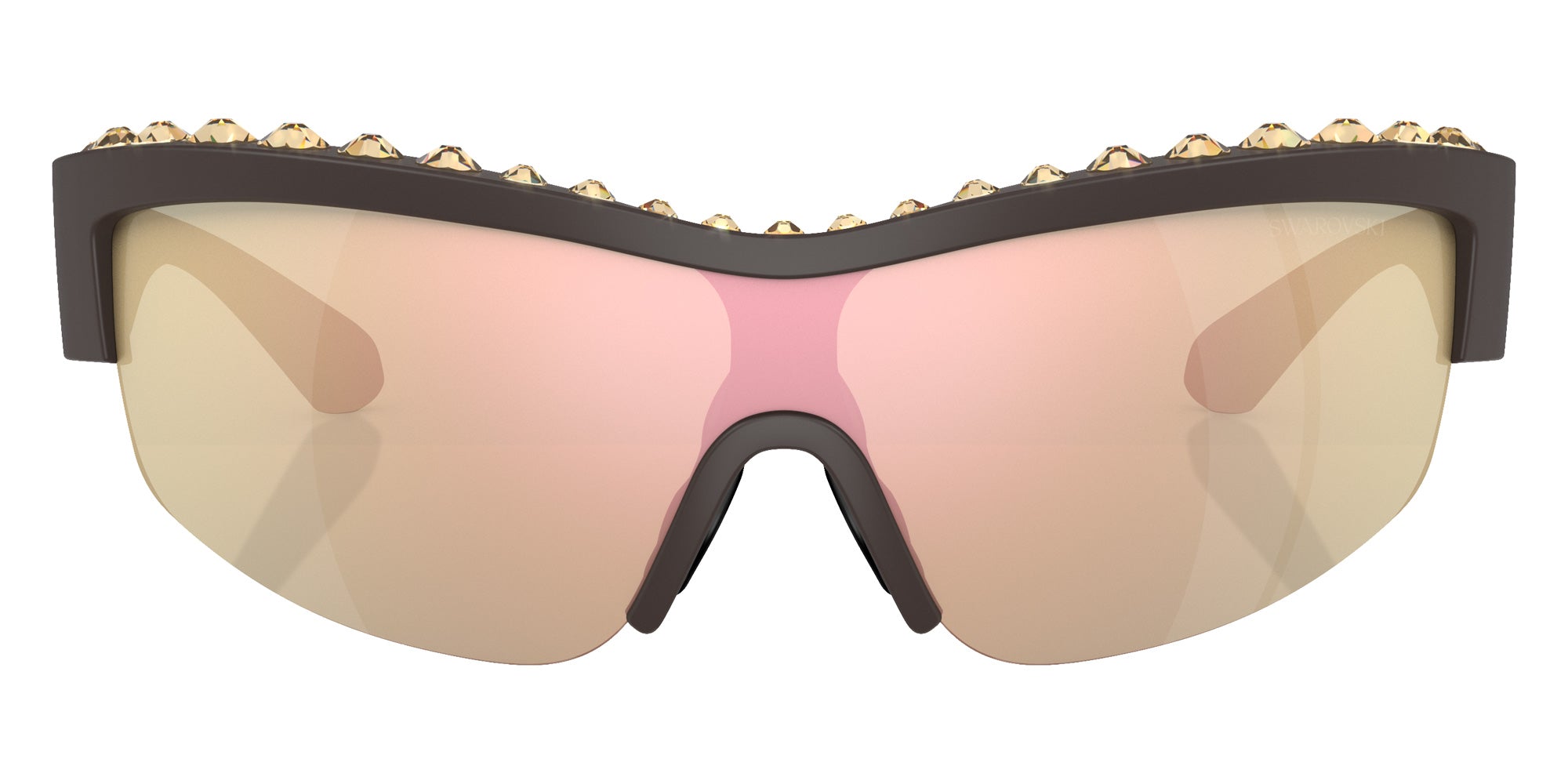 Swarovski SK6014 10357J 138 - Matte Brown / Dark Brown Mirrored Rose Gold #id:sk601410357j_s:104100