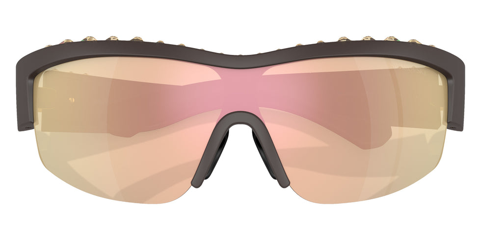 Swarovski SK6014 10357J 138 - Matte Brown / Dark Brown Mirrored Rose Gold #id:sk601410357j_s:104120