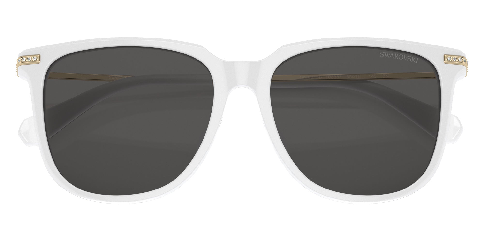 Swarovski SK6015D 103387 55 - White Opal / Dark Gray #id:sk6015d103387_s:104120