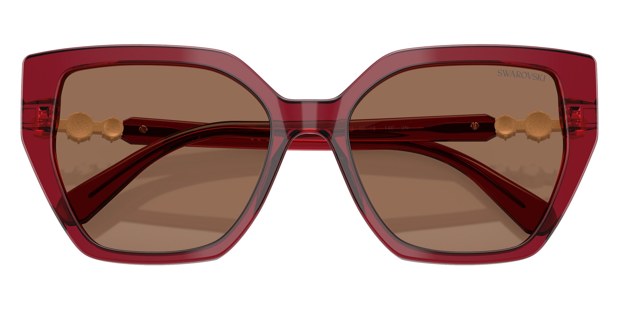 Swarovski SK6016 105573 56 - Transparent Burgundy / Dark Brown #id:sk6016105573_s:108120