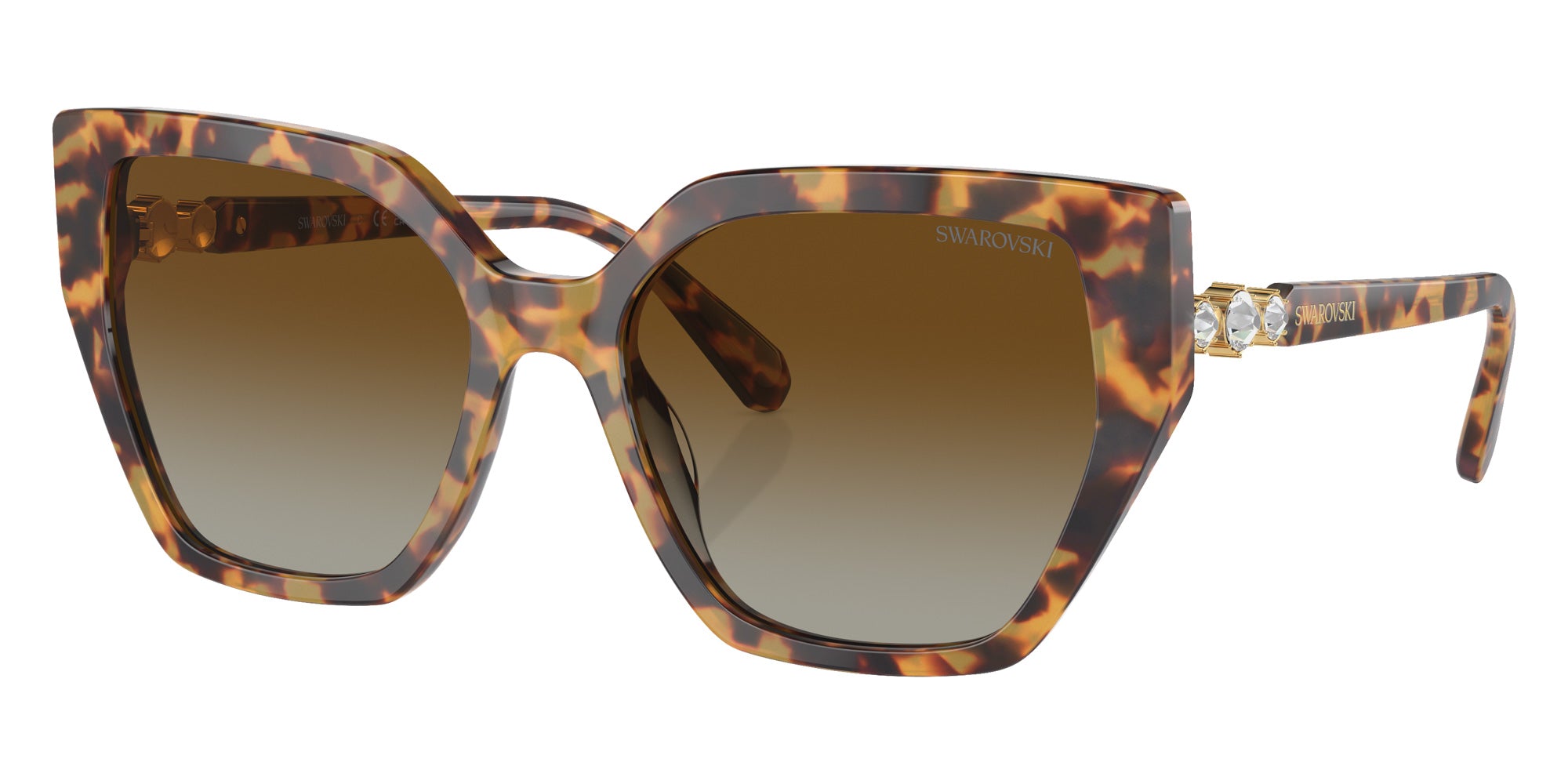 Swarovski SK6016F 1004T5 57 - Medium Havana / Brown Gradient Polarized #id:sk6016f1004t5_s:104105