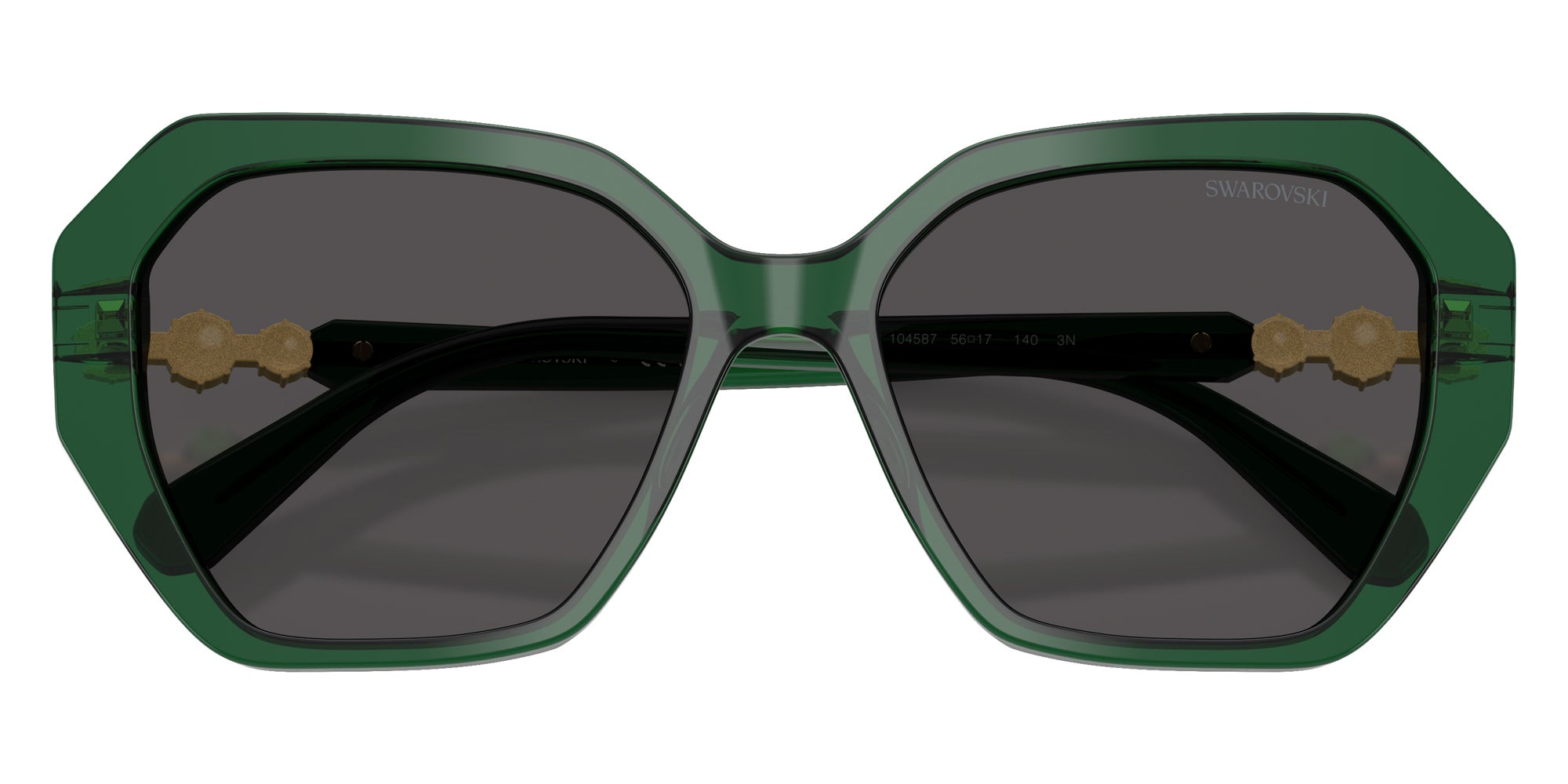 Swarovski SK6017 104587 56 - Transparent Green / Dark Gray #id:sk6017104587_s:110120