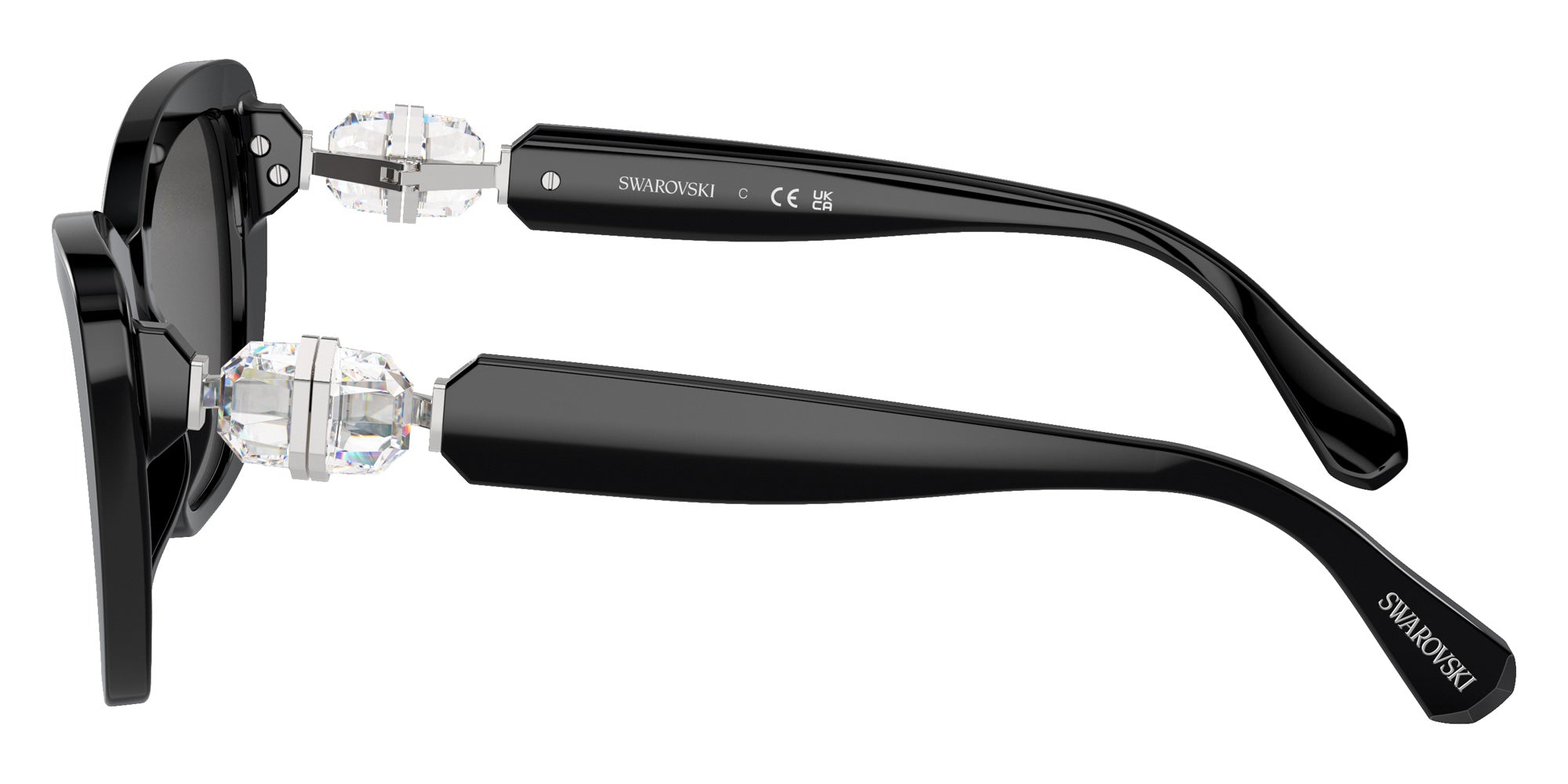 Swarovski SK6018 100187 52 - Black / Dark Gray #id:sk6018100187_s:100110