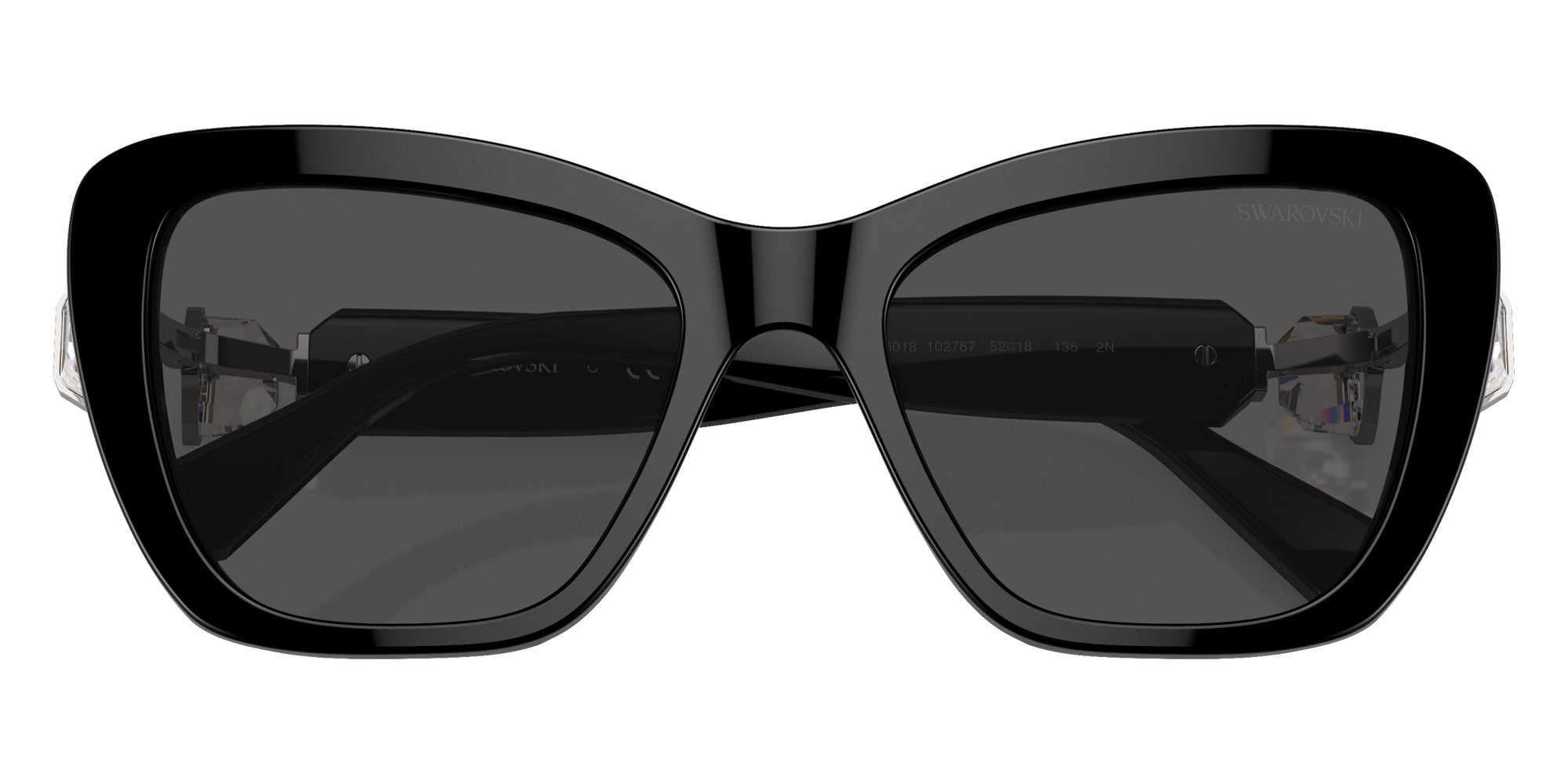 Swarovski SK6018 100187 52 - Black / Dark Gray #id:sk6018100187_s:100120
