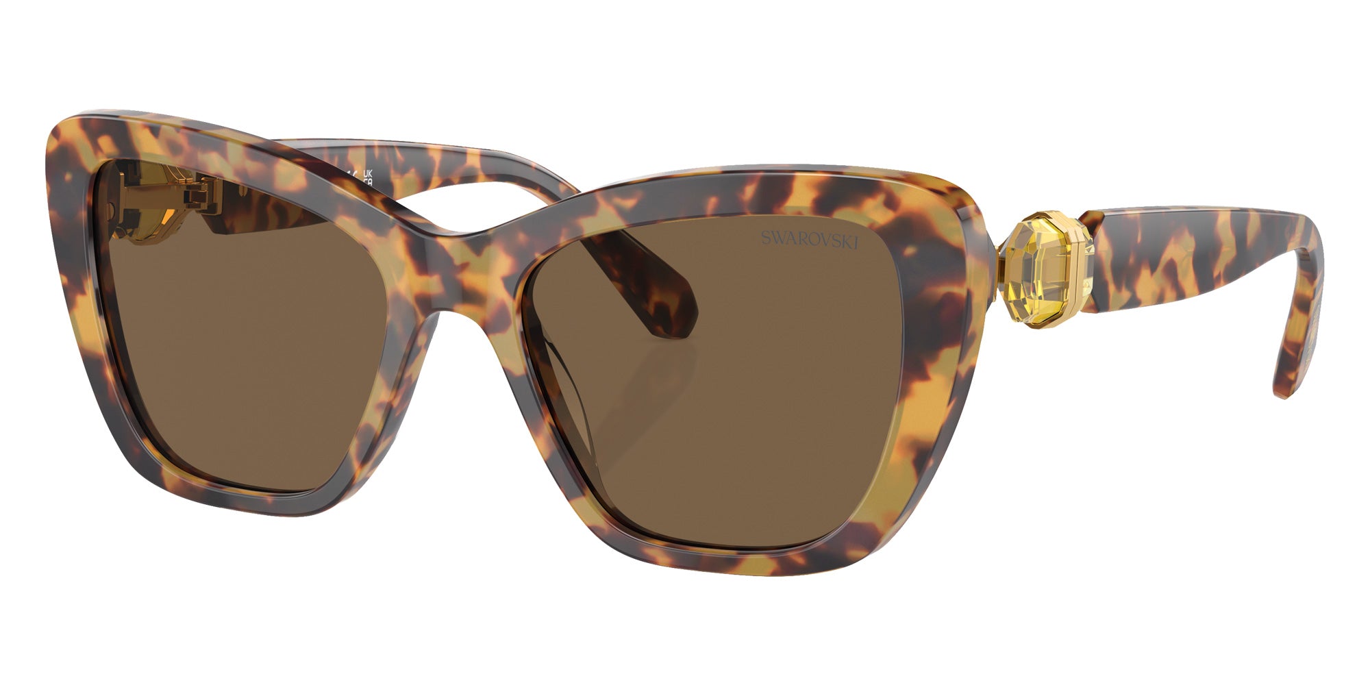 Swarovski SK6018 104073 52 - Havana Media / Dark Brown #id:sk6018104073_s:106105