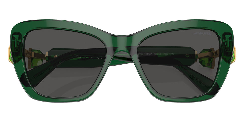 Swarovski SK6018 104587 52 - Transparent Dark Green / Dark Gray #id:sk6018104587_s:108120