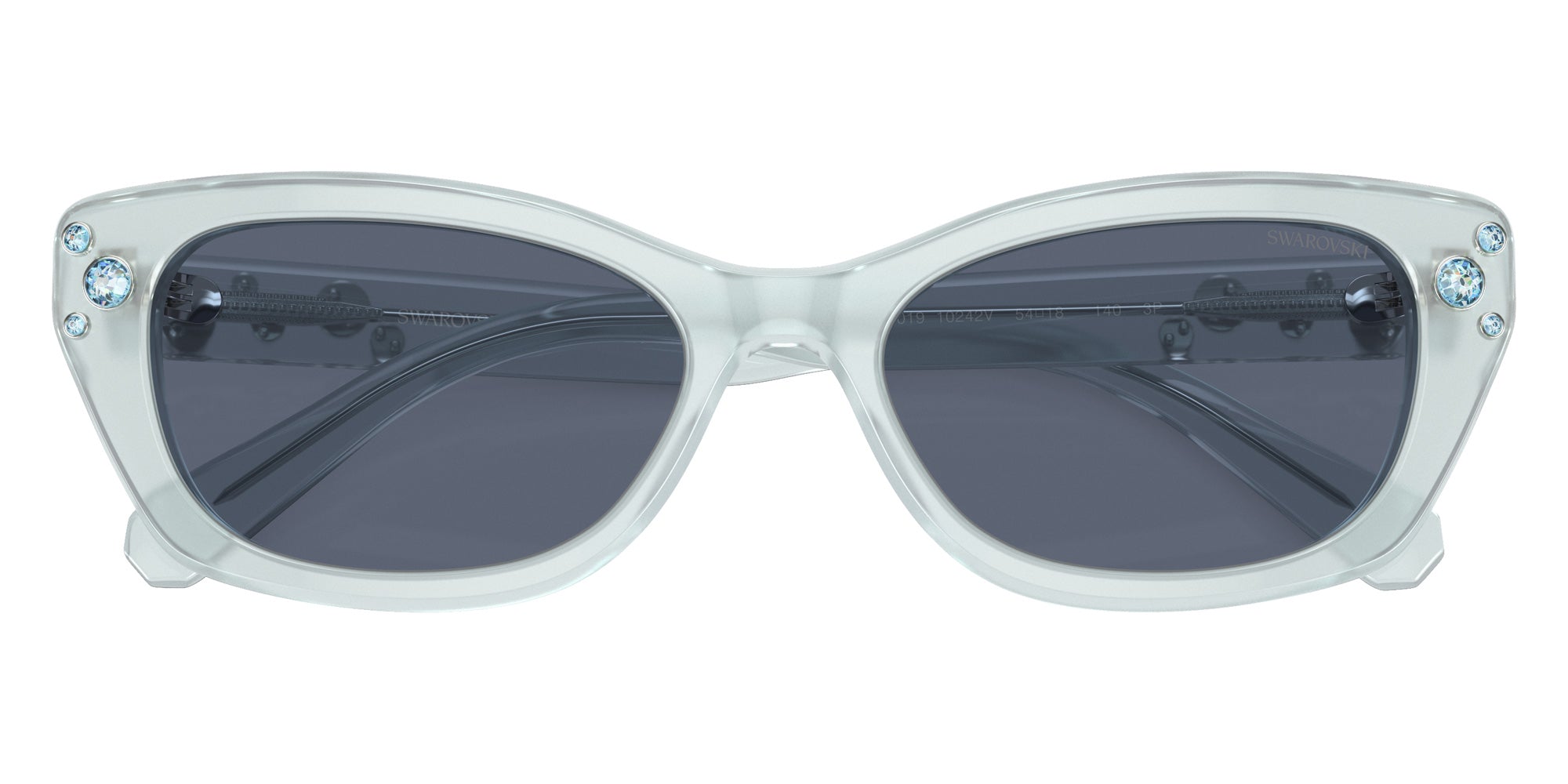 Swarovski SK6019 10242V 54 - Milky Light Blue / Polarized Dark Blue #id:sk601910242v_s:104120