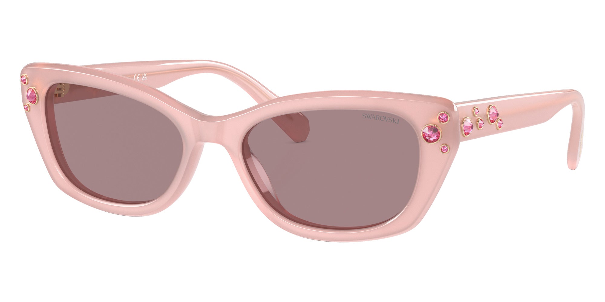 Swarovski SK6019F 10317N 54 - Milky Pink / Light Purple Brown #id:sk6019f10317n_s:102105