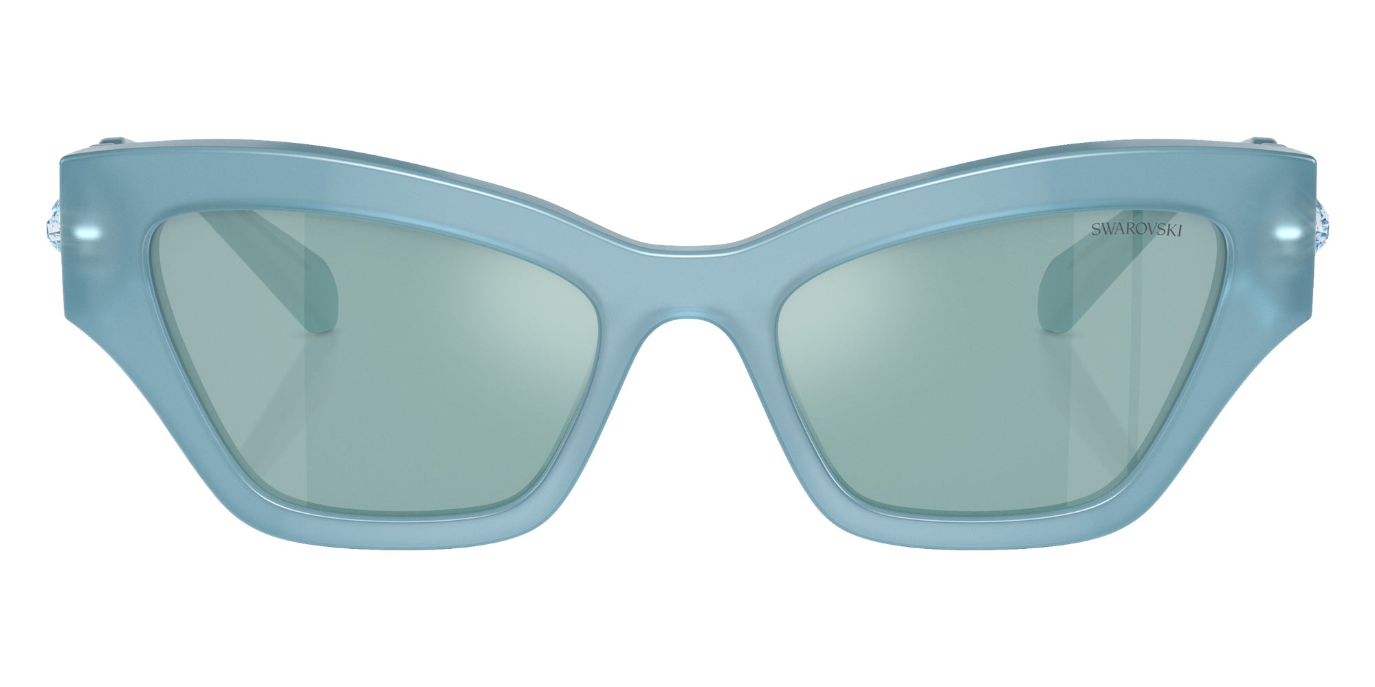 Swarovski SK6021 20046J 53 - Milky Light Blue / Blue Mirrored White #id:sk602120046j_s:110100