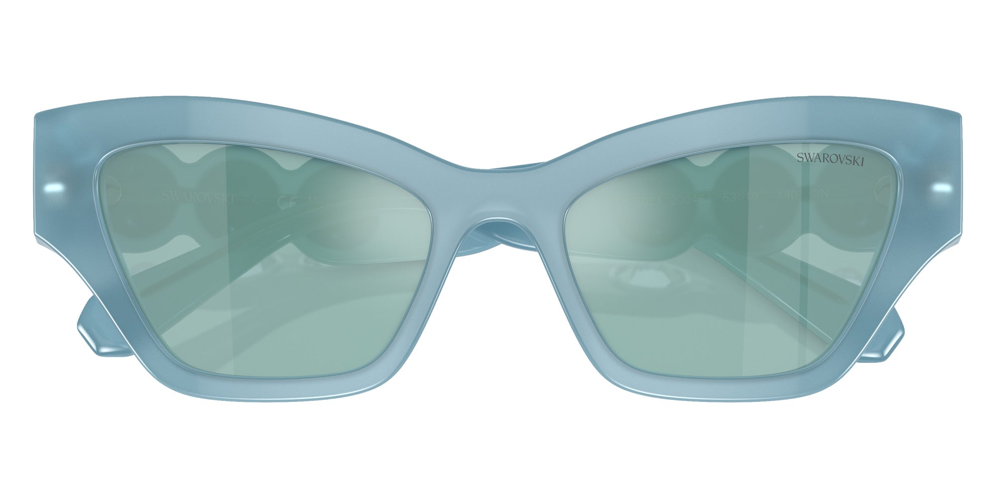 Swarovski SK6021 20046J 53 - Milky Light Blue / Blue Mirrored White #id:sk602120046j_s:110120
