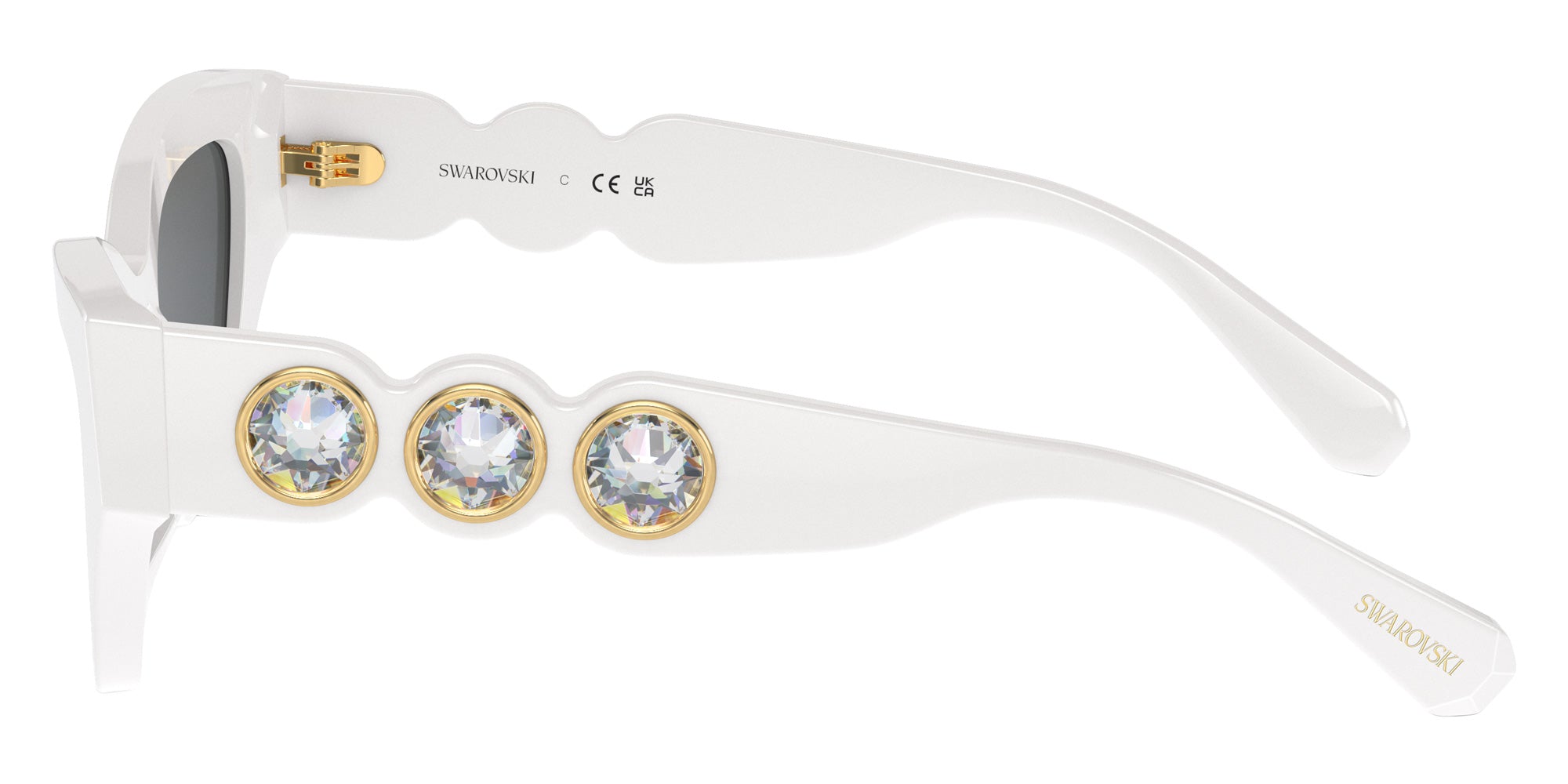 Swarovski SK6021F 105087 54 - White / Dark Gray #id:sk6021f105087_s:102110