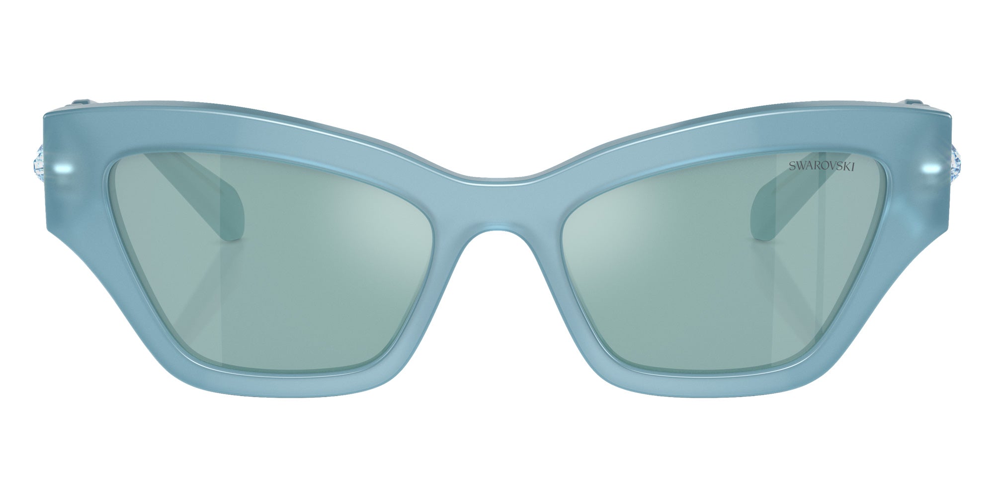 Swarovski SK6021F 20046J 54 - Milky Light Blue / Blue Mirrored White #id:sk6021f20046j_s:106100