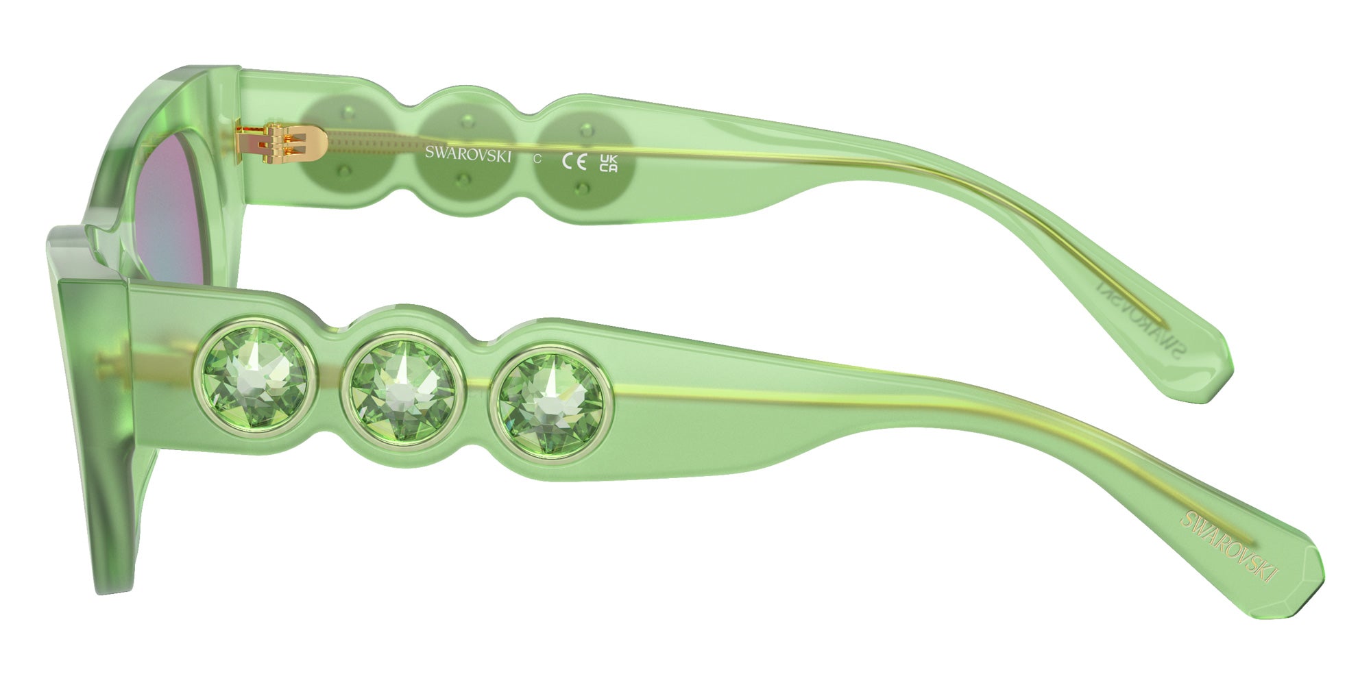 Swarovski SK6022 105131 51 - Milky Green / Light Blue Mirrored Green #id:sk6022105131_s:106110
