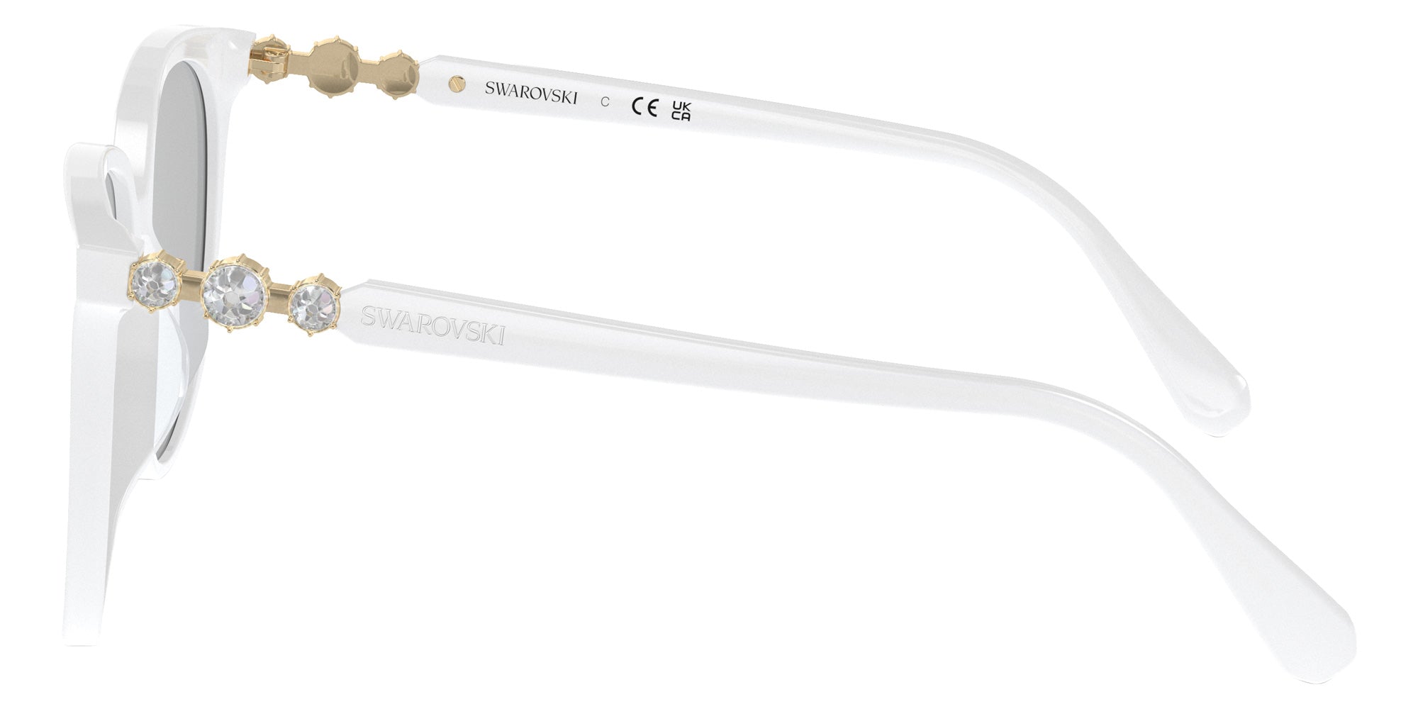 Swarovski SK6023D 103387 56 - Opal White / Light Gray #id:sk6023d103387_s:104110