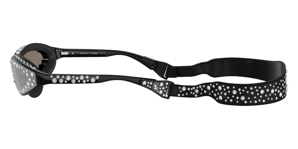 Swarovski SK6024 10016G 142 - Black / Light Gray Mirrored Silver #id:sk602410016g_s:100110