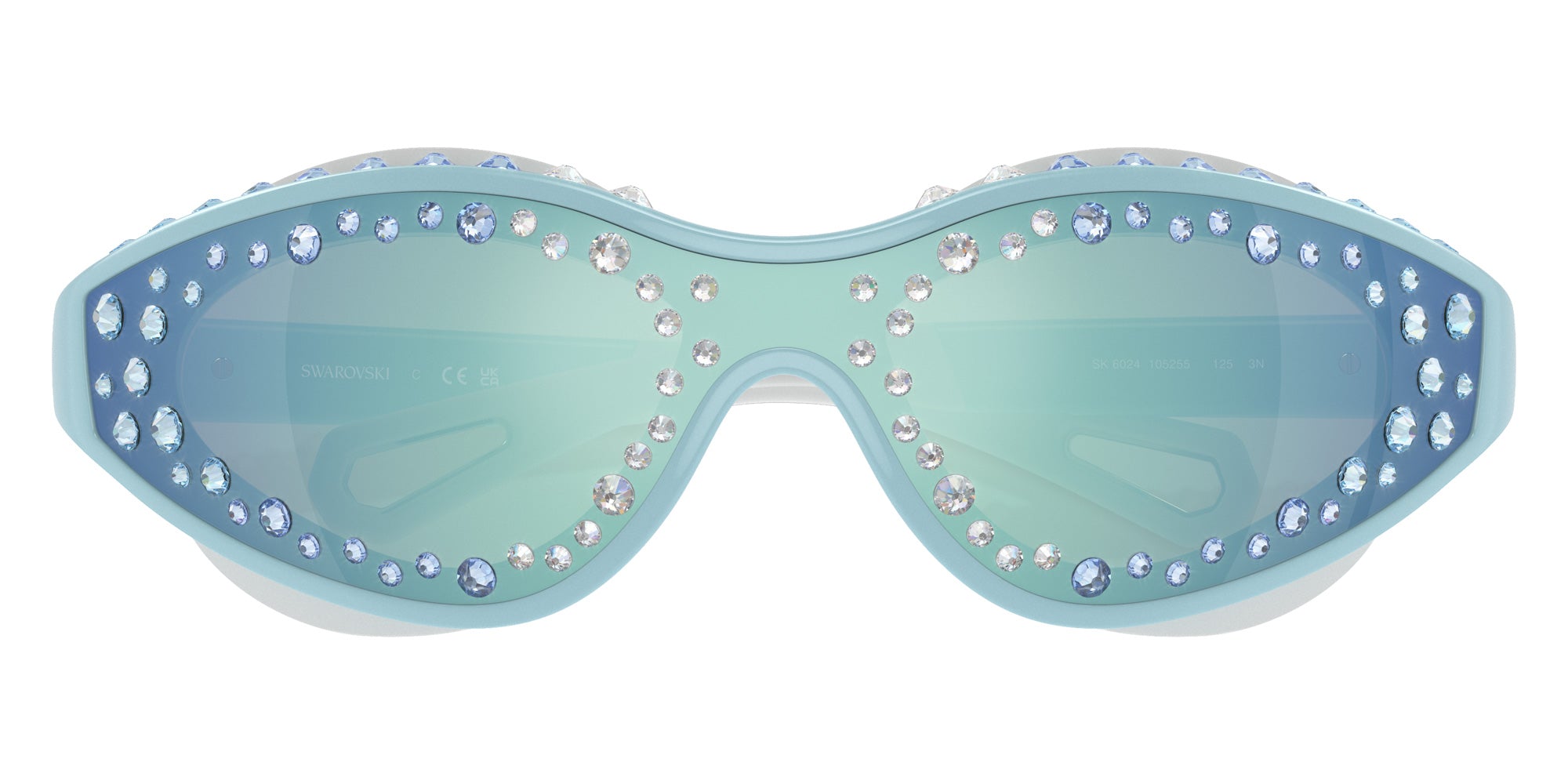 Swarovski SK6024 105255 142 - Light Blue/White / Light Green Mirrored Blue #id:sk6024105255_s:102120
