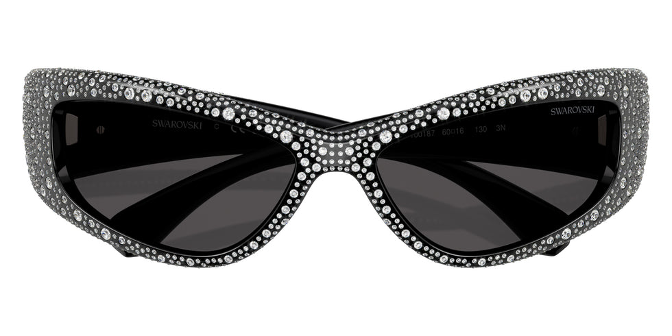 Swarovski SK6027 100187 60 - Black / Dark Gray #id:sk6027100187_s:100120
