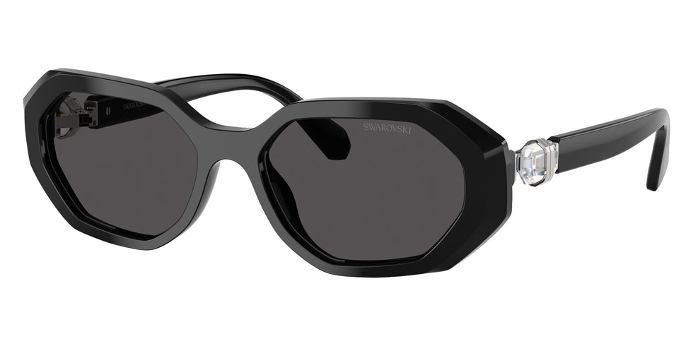 Swarovski SK6028F 100187 55 - Black / Dark Gray #id:sk6028f100187_s:100105