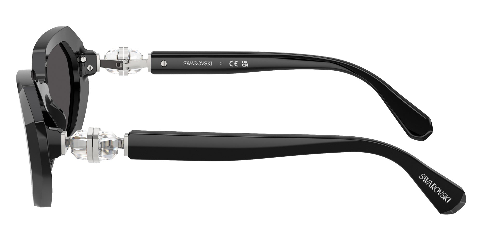 Swarovski SK6028F 100187 55 - Black / Dark Gray #id:sk6028f100187_s:100110