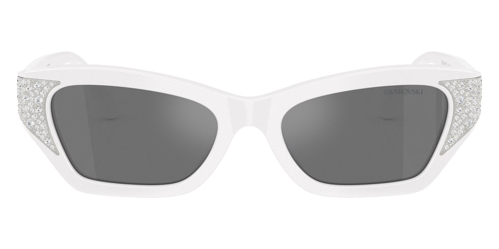 Swarovski SK6029 10506G 50 - Solid White / Gray Mirrored Black #id:sk602910506g_s:112100