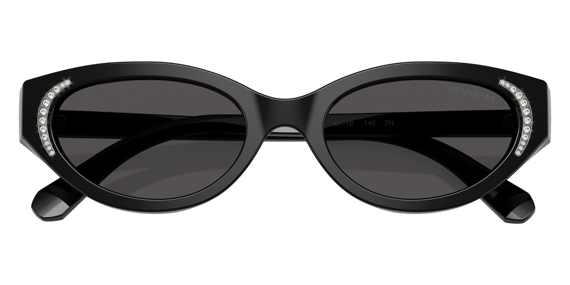 Swarovski SK6030 100187 52 - Black / Dark Gray #id:sk6030100187_s:100120