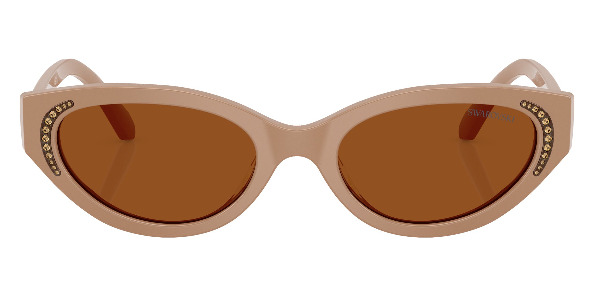 Swarovski SK6030F 106173 53 - Beige / Dark Brown #id:sk6030f106173_s:106100
