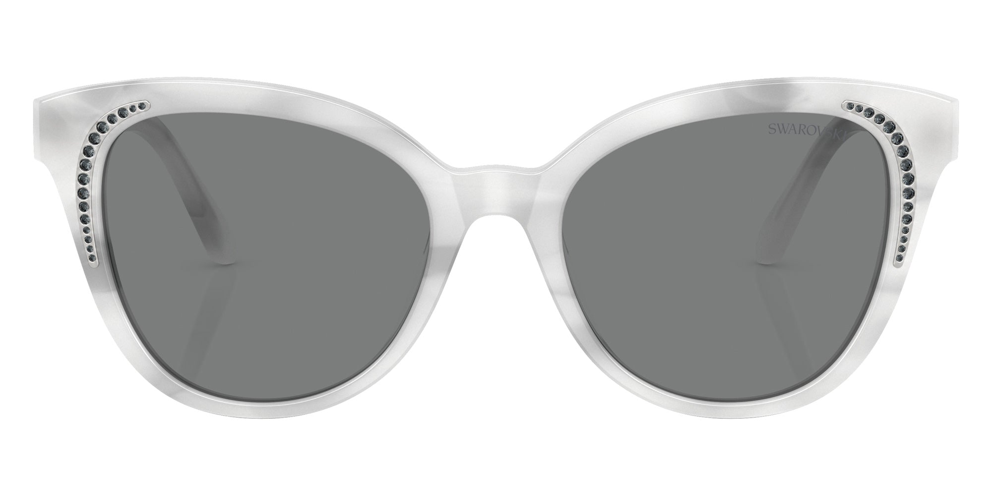 Swarovski SK6031 104287 53 - Striped White / Dark Gray #id:sk6031104287_s:108100