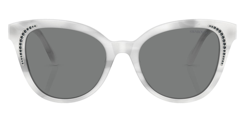 Swarovski SK6031 104287 53 - Striped White / Dark Gray #id:sk6031104287_s:108100
