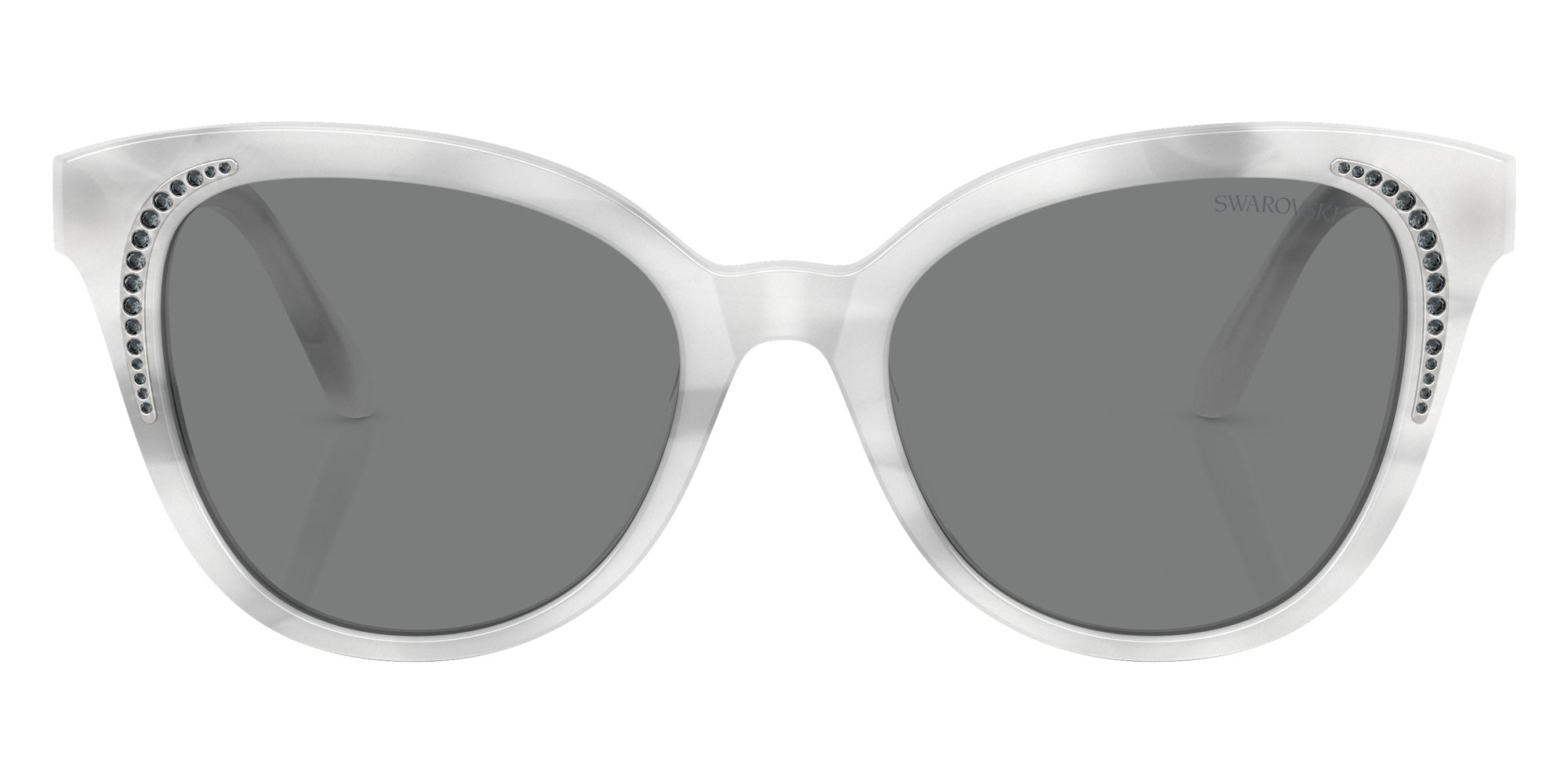 Swarovski SK6031F 104287 54 - Striped White / Dark Gray #id:sk6031f104287_s:106100