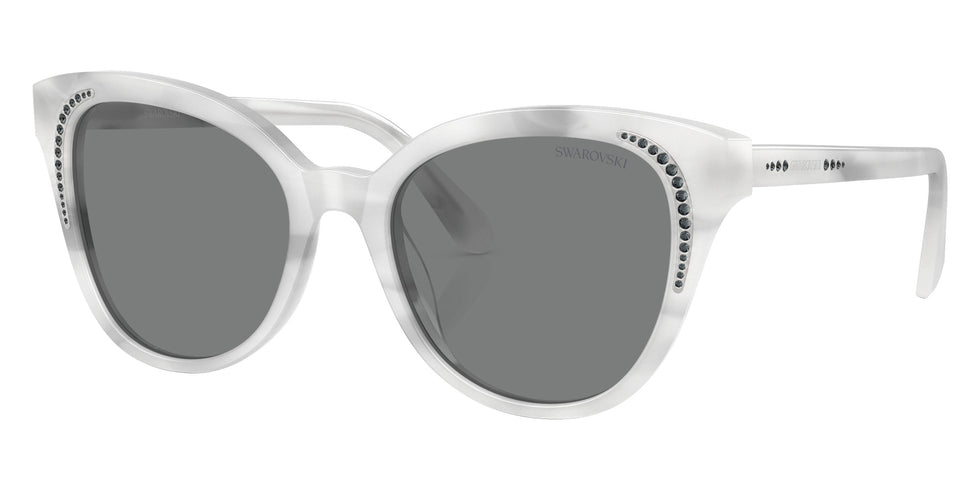 Swarovski SK6031F 104287 54 - Striped White / Dark Gray #id:sk6031f104287_s:106105