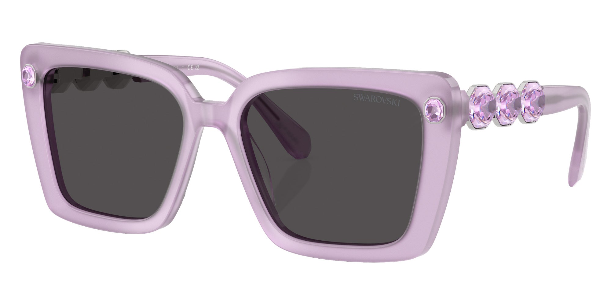 Swarovski SK6032 107587 55 - Milky Lilac / Dark Gray #id:sk6032107587_s:110105